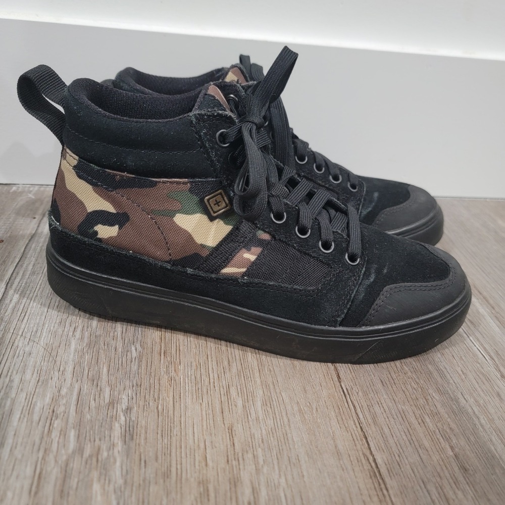 5.11 Mens Tactical Norris Sneaker High Top Camo‎ Size 7 Military Army